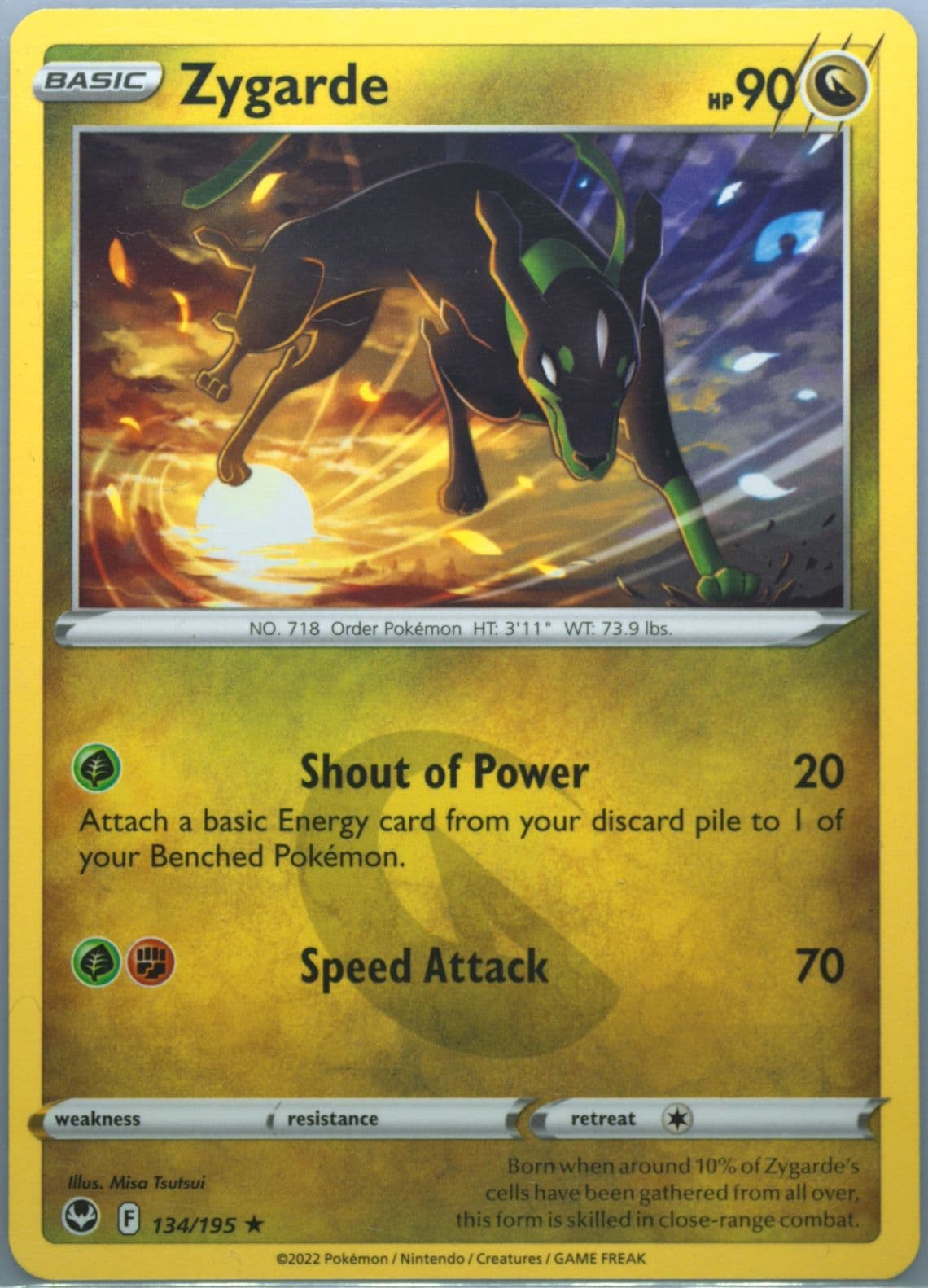 Zygarde (134) 2022 Pokemon Sword & Shield Silver Tempest