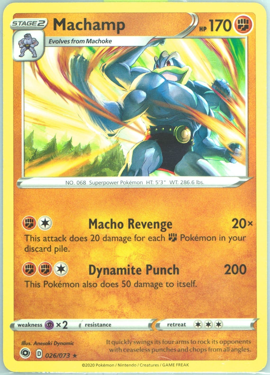 Machamp (26) 2022 Pokemon Sword & Shield Intro Deck