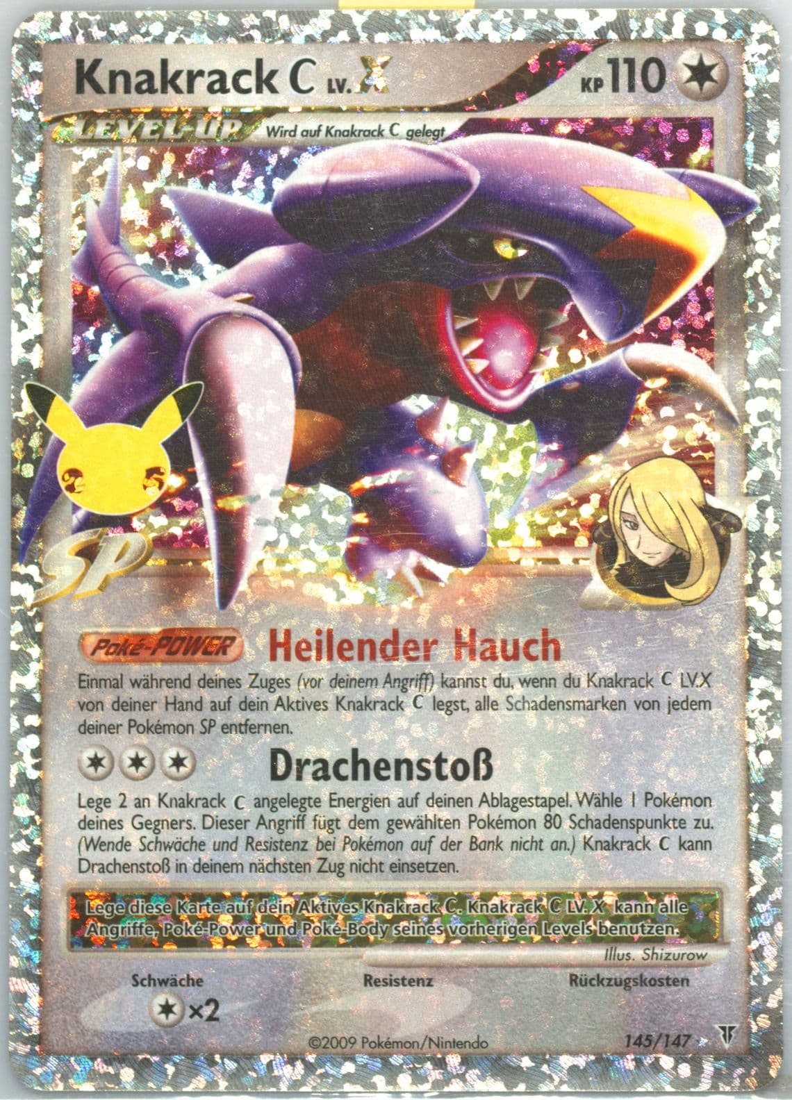 Knakrack C LV.X-Holo German (145) 2021 Pokemon Celebrations Classic Collection