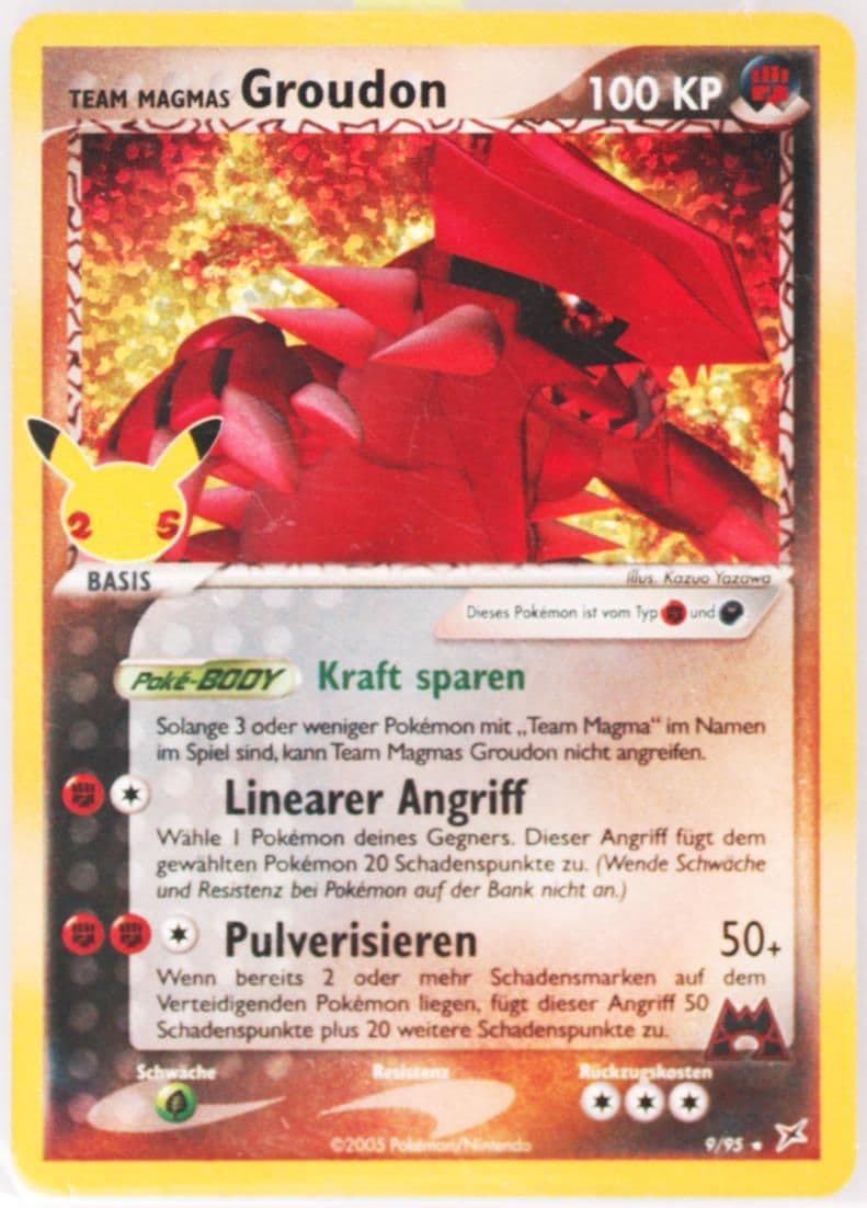 Team Magmas Groudon German (9) 2021 Pokemon Celebrations Classic Collection