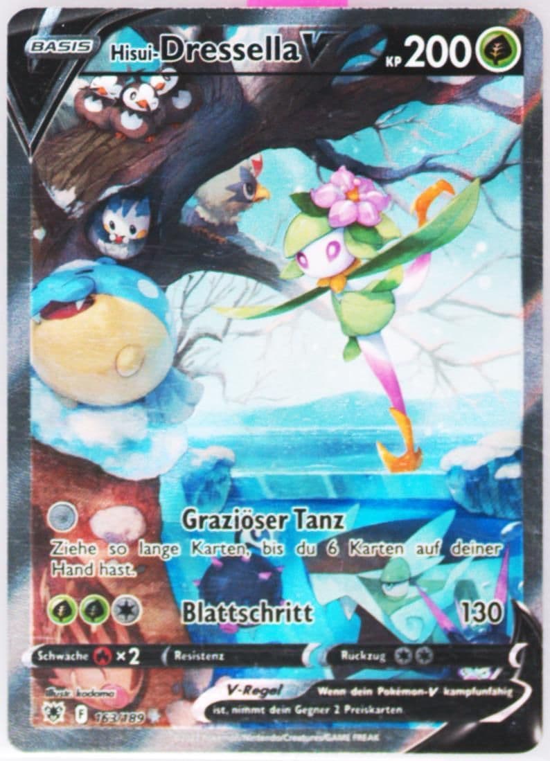 Full Art/Hisui-Dressella V German (163) 2022 Pokemon Sword & Shield Astral Radiance