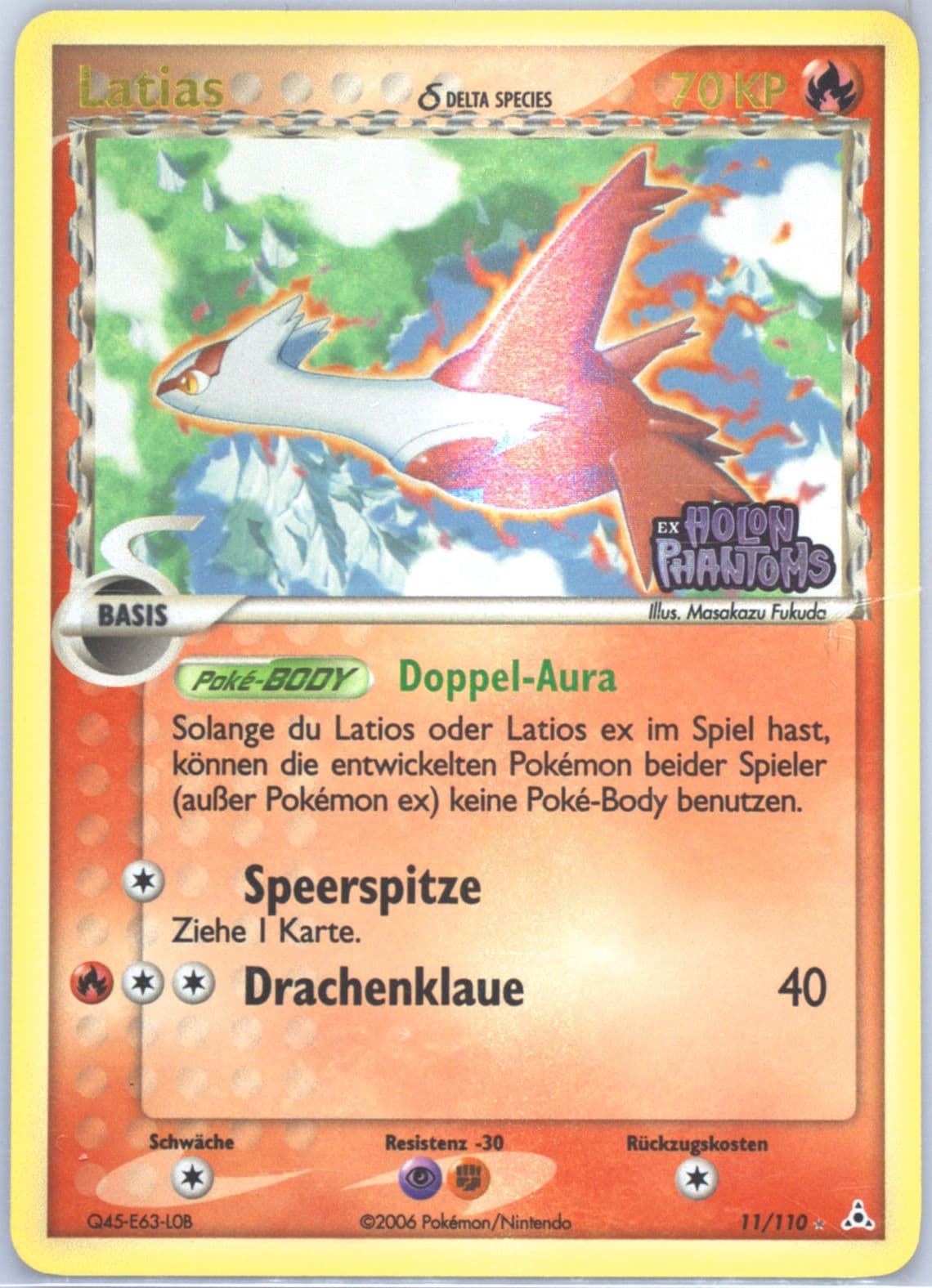 Latias-Reverse Foil German (11) 2006 Pokemon EX Holon Phantoms