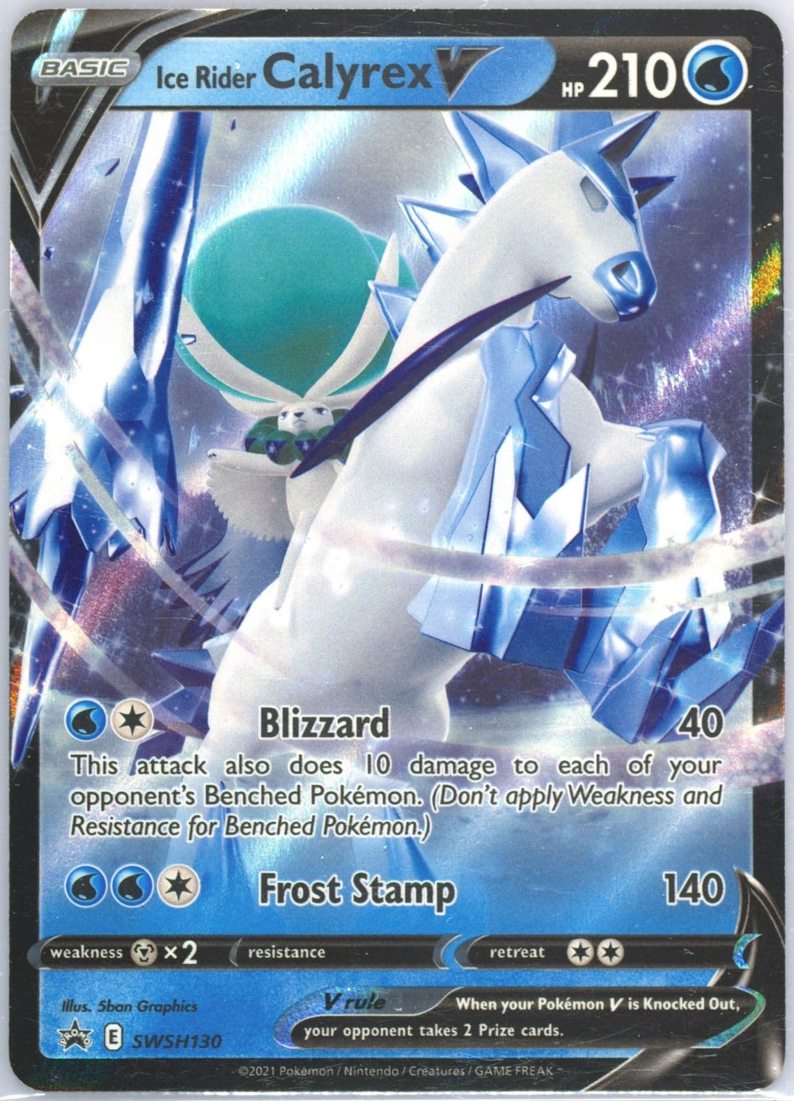 Ice Rider Calyrex V Ice Rider Calyrex V Box (130) 2021 Pokemon Swsh Black Star Promo