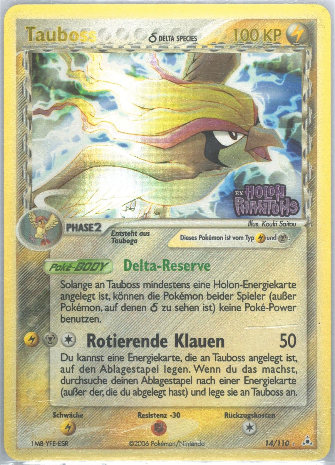 Tauboss-Reverse Foil German (14) 2006 Pokemon EX Holon Phantoms