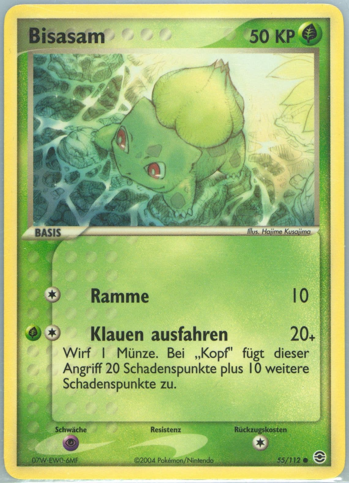 Bisasam German (55) 2004 Pokemon EX Fire Red & Leaf Green
