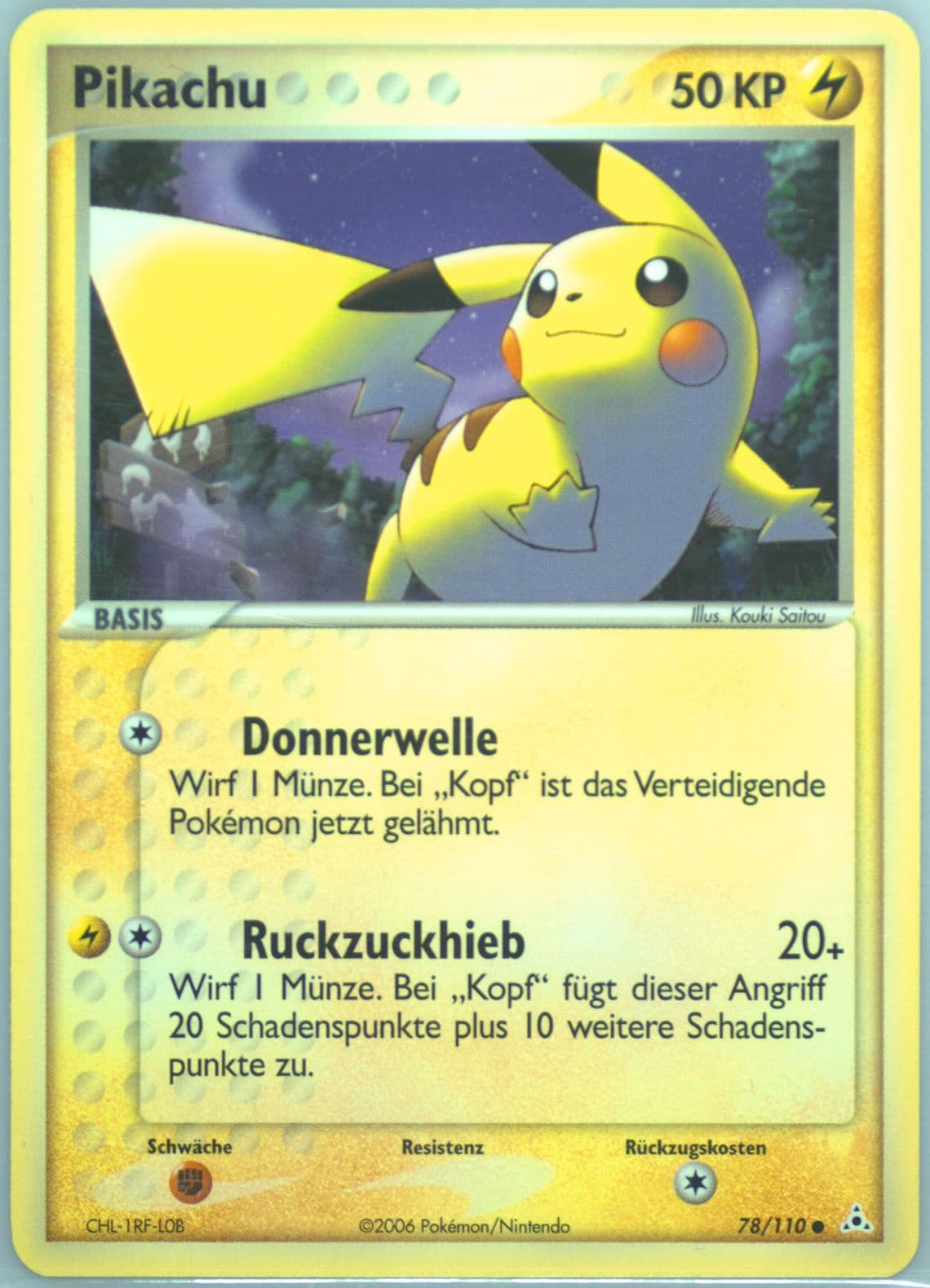 Pikachu German (78) 2006 Pokemon EX Holon Phantoms