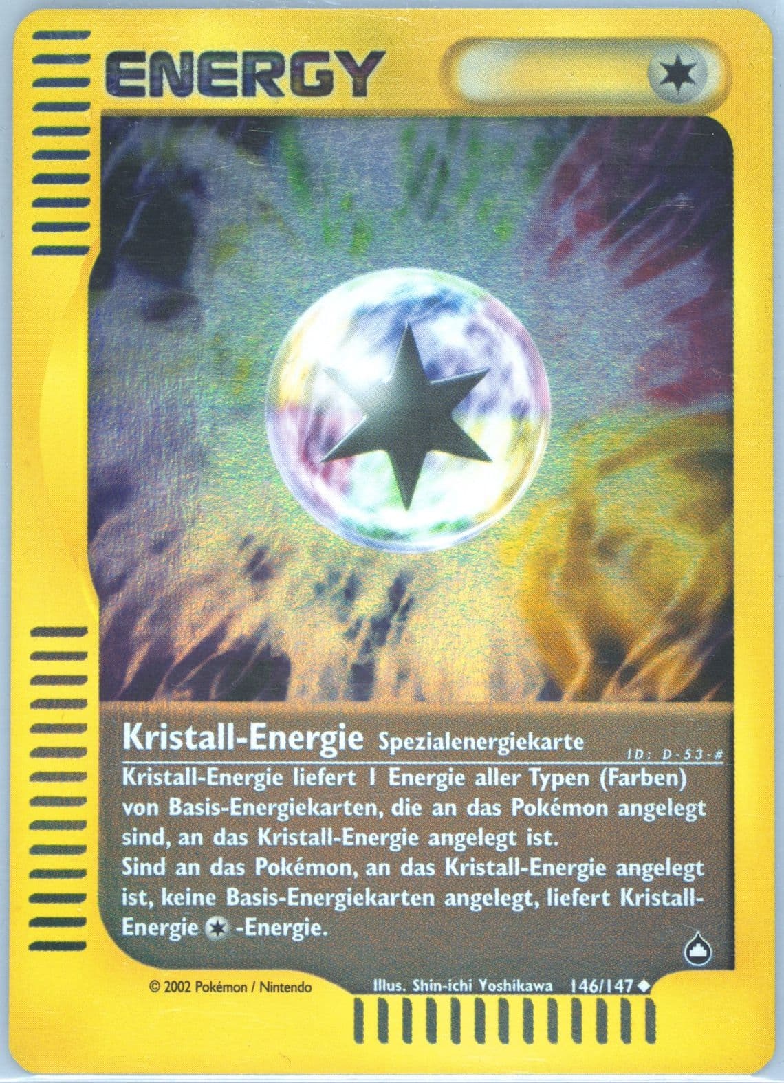 Kristall-Energie-Reverse Foil German (146) 2003 Pokemon Aquapolis
