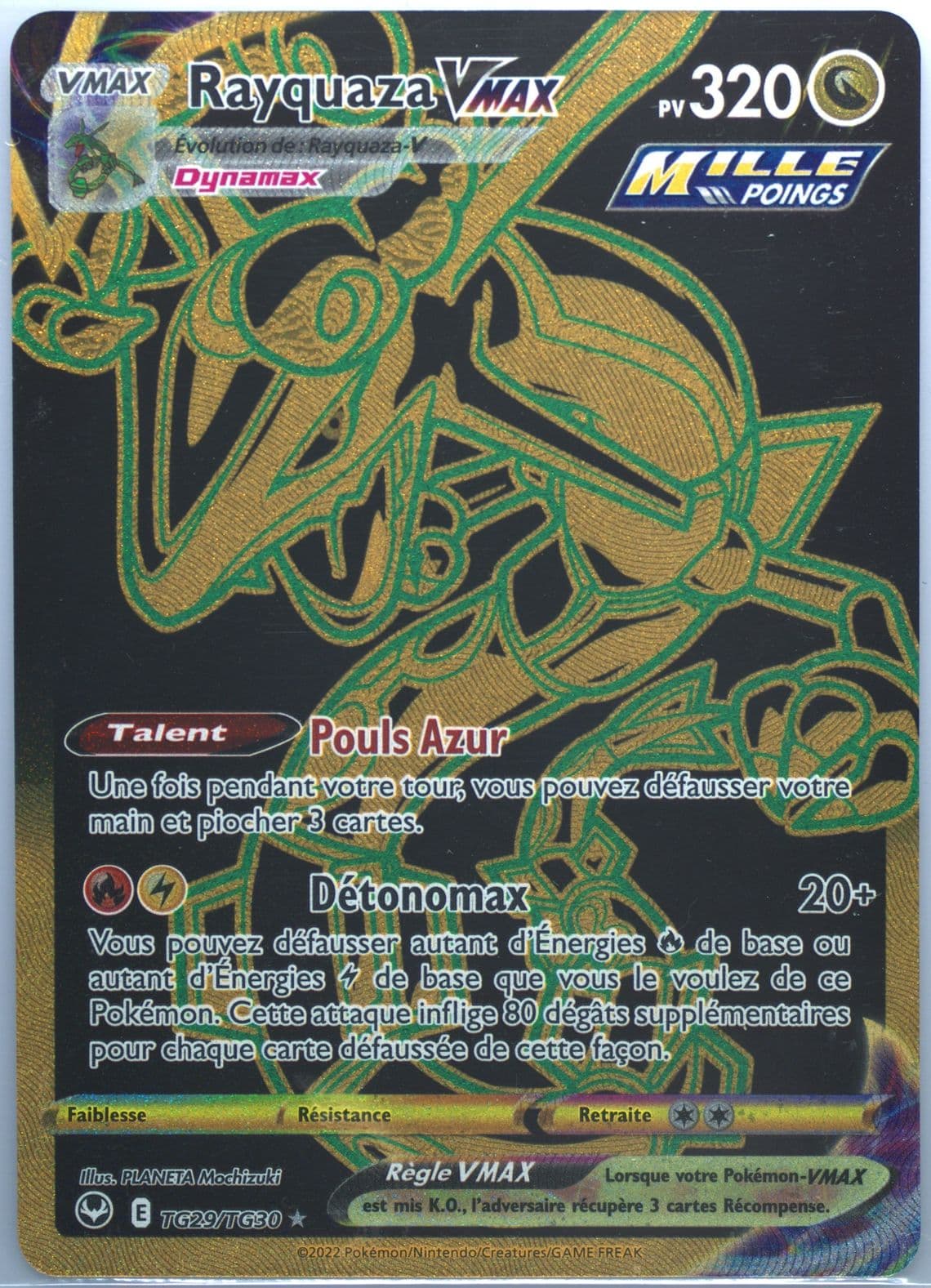 Full Art/Rayquaza Vmax French (TG29) 2022 Pokemon Sword & Shield Silver Tempest