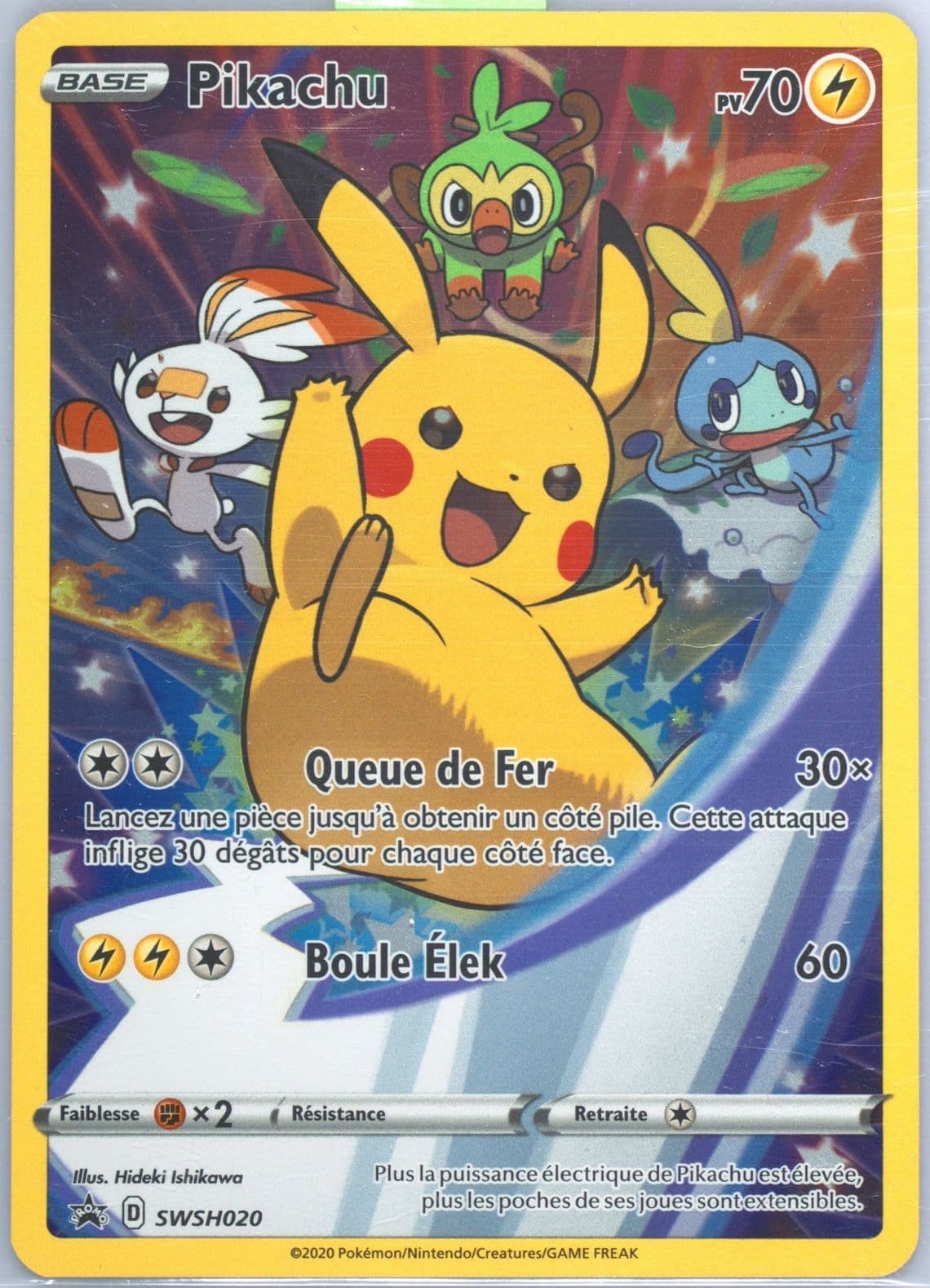 Full Art/Pikachu Figure Collection-French (020) 2020 Pokemon Swsh Black Star Promo