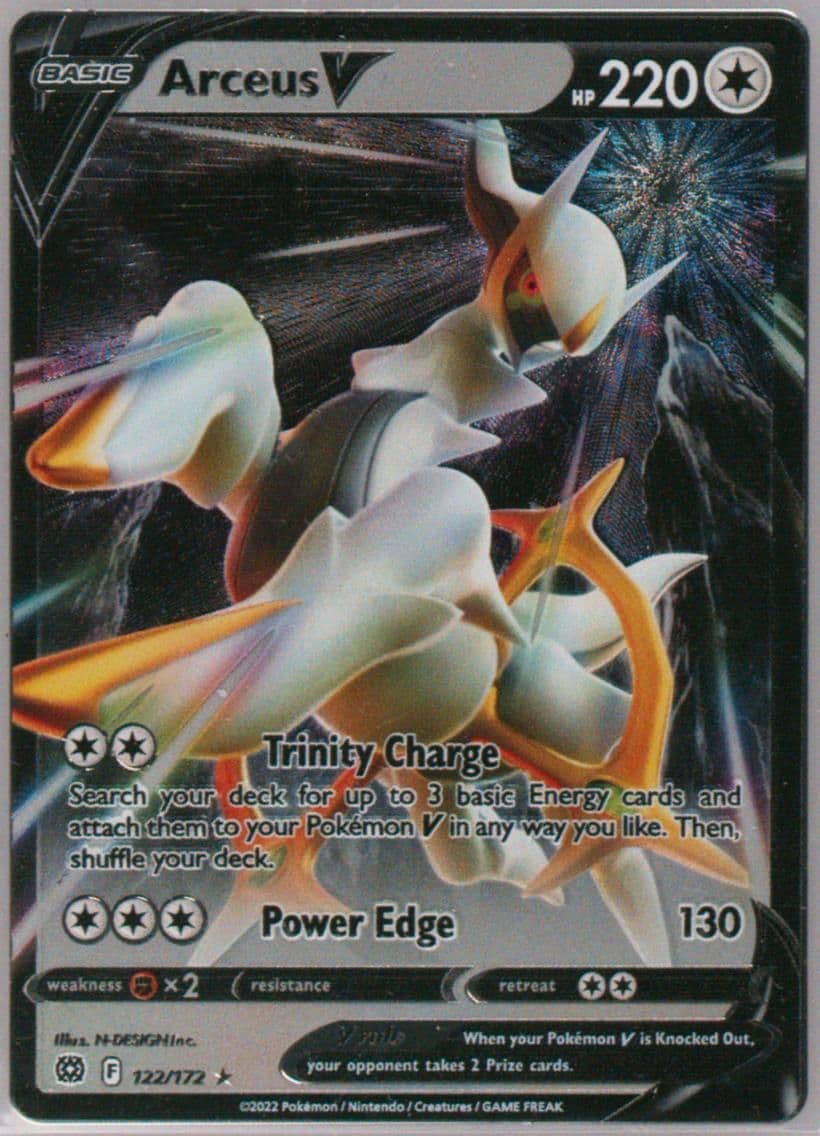 Arceus V (122) 2022 Pokemon Arceus Vstar Ultra-Premium Collection