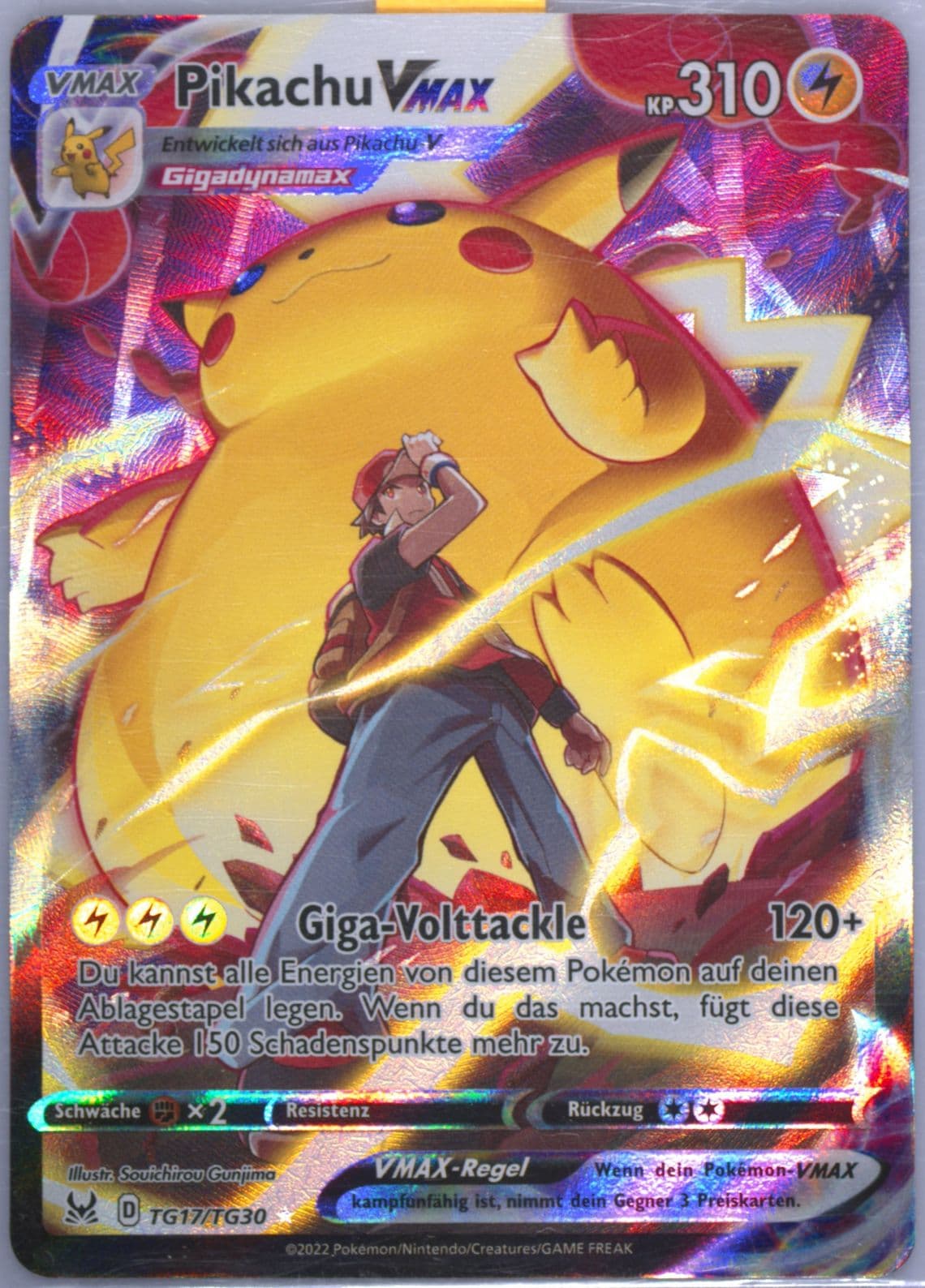 Full Art/Pikachu Vmax German (TG17) 2022 Pokemon Sword & Shield Lost Origin