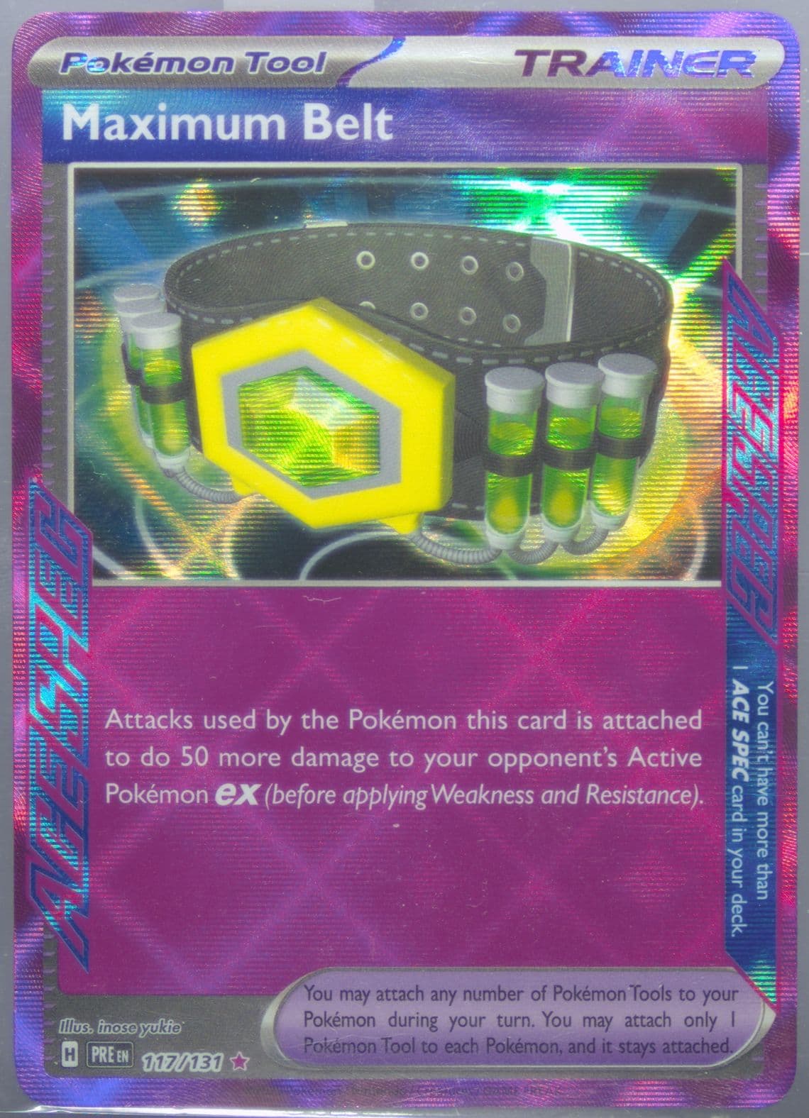 Maximum Belt (117) 2025 Pokemon Pre EN-Prismatic Evolutions