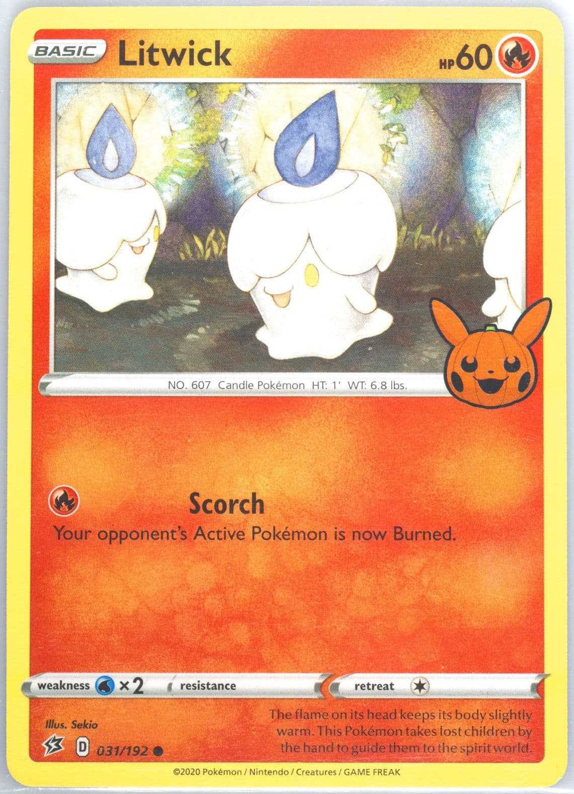 Litwick Trick or Trade 2022 (031) 2020 Pokemon Sword & Shield Rebel Clash