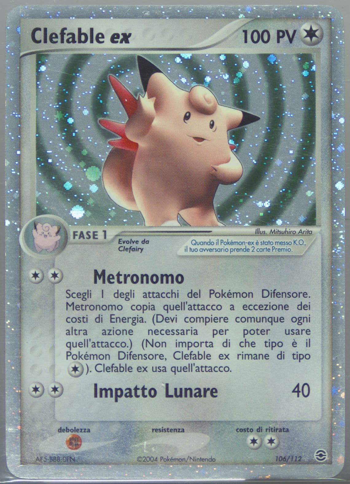 Clefable-Holo Italian (106) 2004 Pokemon EX Fire Red & Leaf Green