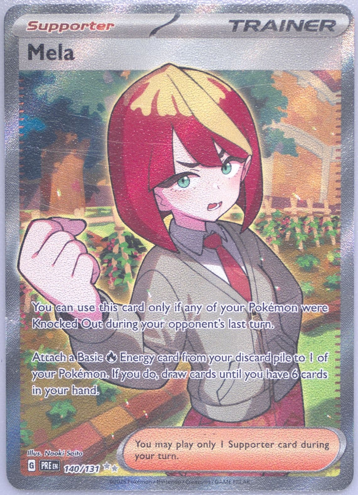Mela Ultra Rare (140) 2025 Pokemon Pre EN-Prismatic Evolutions