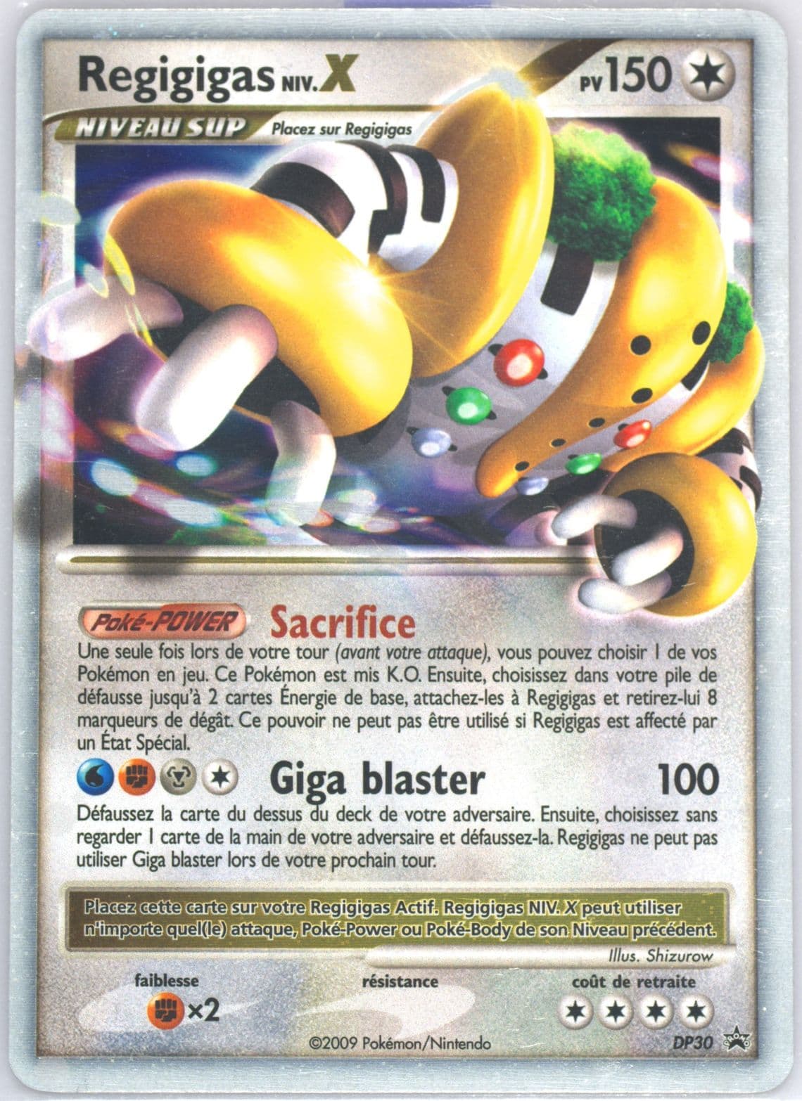Regigigas Niv.X-Holo French (DP30) 2009 Pokemon Diamond & Pearl Black Star Promo