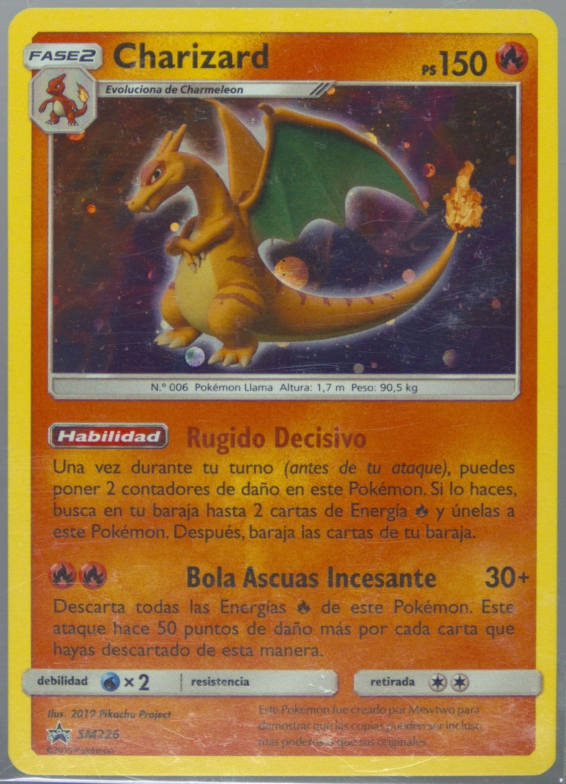 Charizard-Holo Fall 2019 Collector Chest-Spanish (SM226) 2019 Pokemon SM Black Star Promo