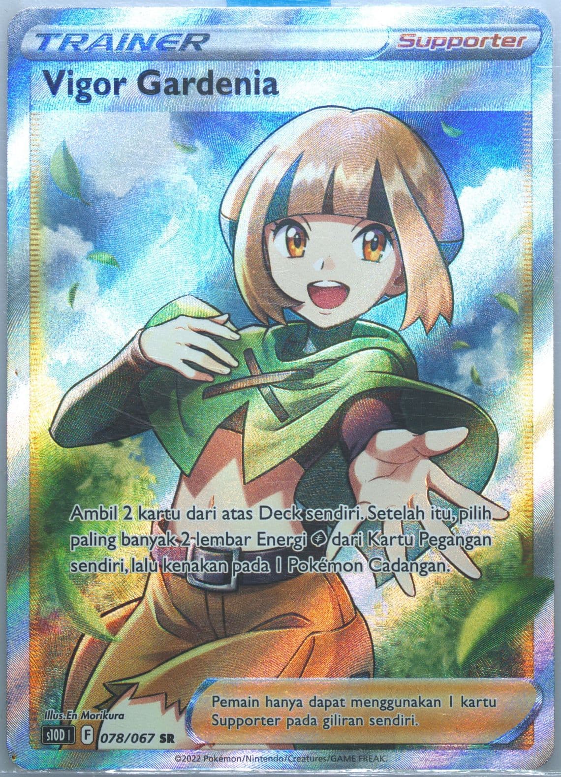 Full Art/Gardenia's Vigor (078) 2022 Pokemon Indonesian Sword & Shield Time Gazer