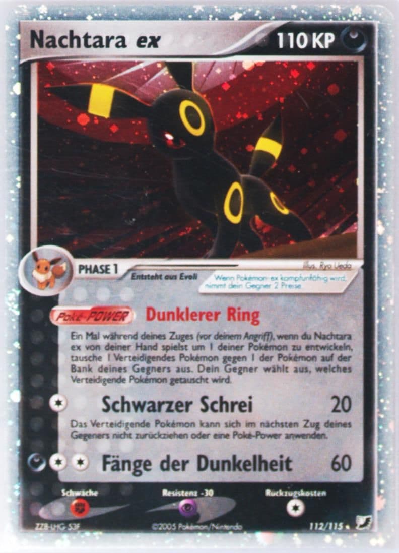 Nachtara EX-Holo German (112) 2005 Pokemon EX Unseen Forces