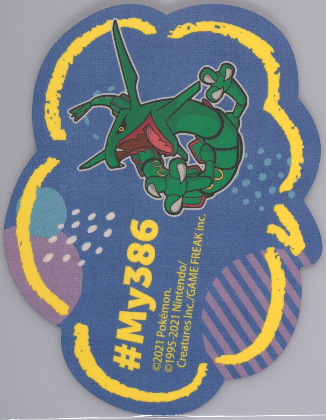 Rayquaza () 2021 Pokemon Japanese MY386 Campaign Stickers