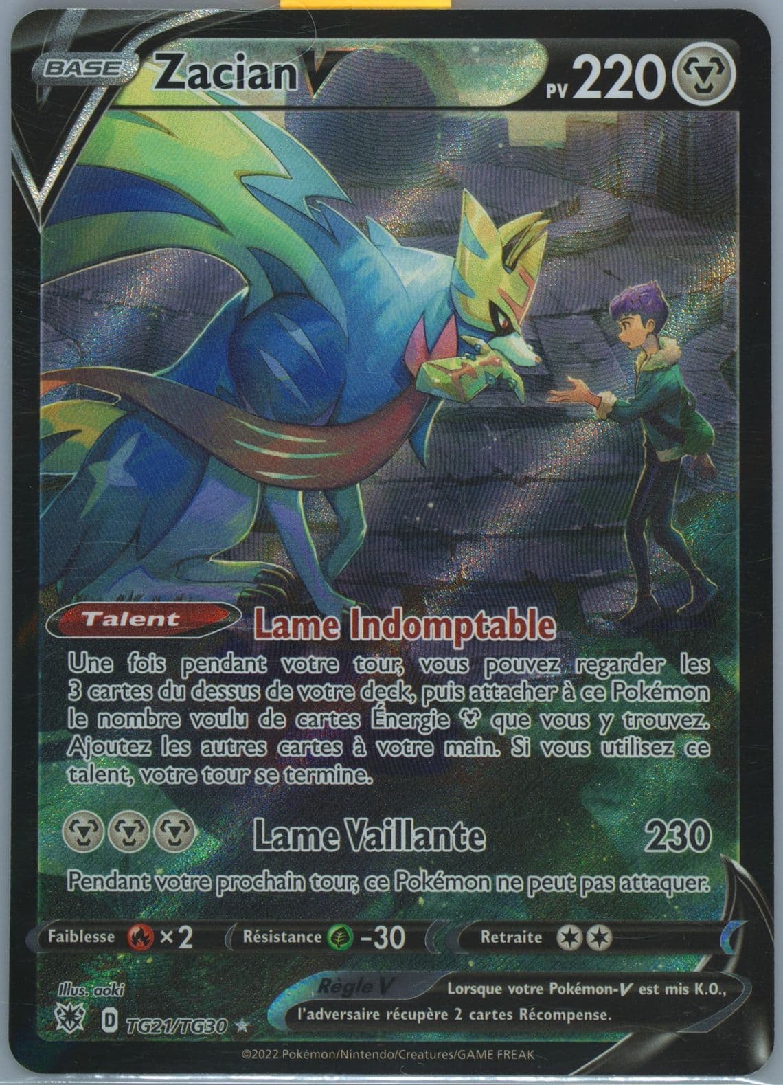 Full Art/Zacian V French (TG21) 2022 Pokemon Sword & Shield Astral Radiance