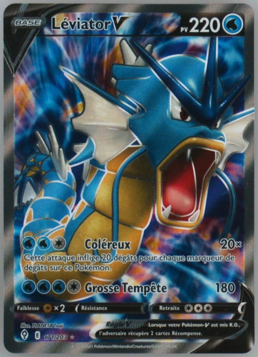 Full Art/Leviator V French (171) 2021 Pokemon Sword & Shield Evolving Skies