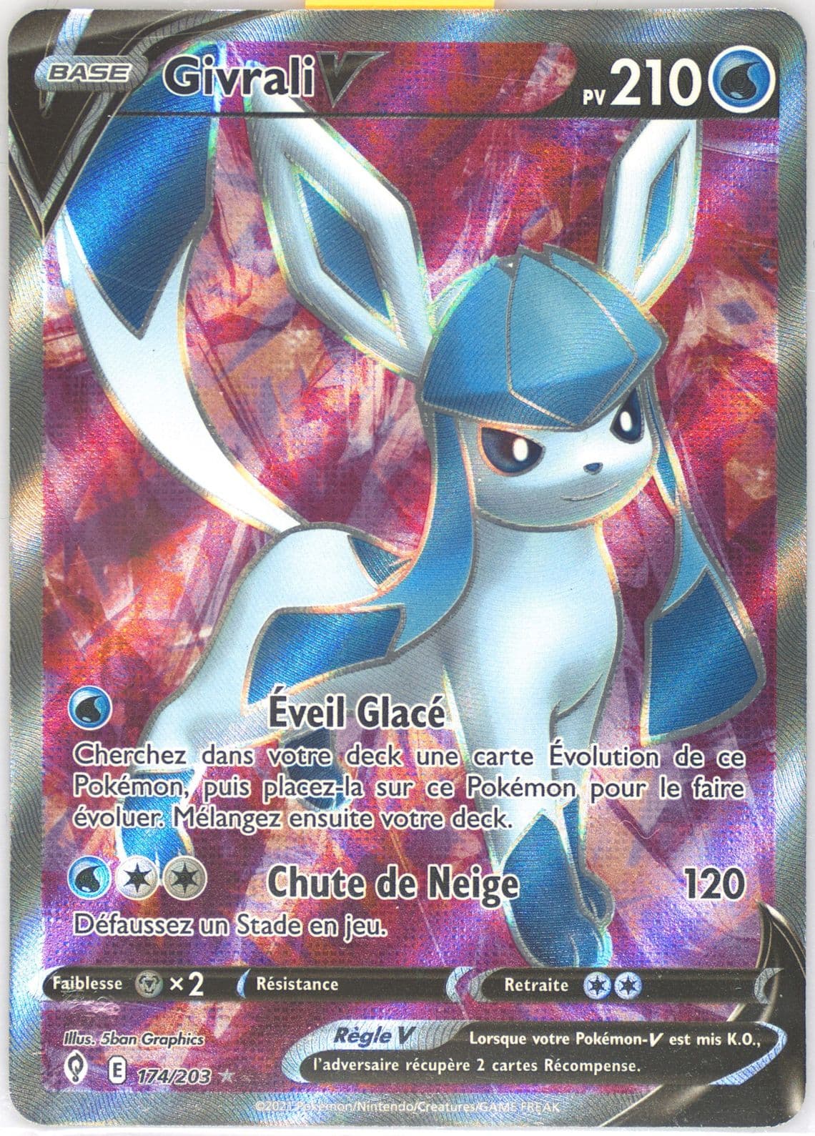 Full Art/Givrali V French (174) 2021 Pokemon Sword & Shield Evolving Skies