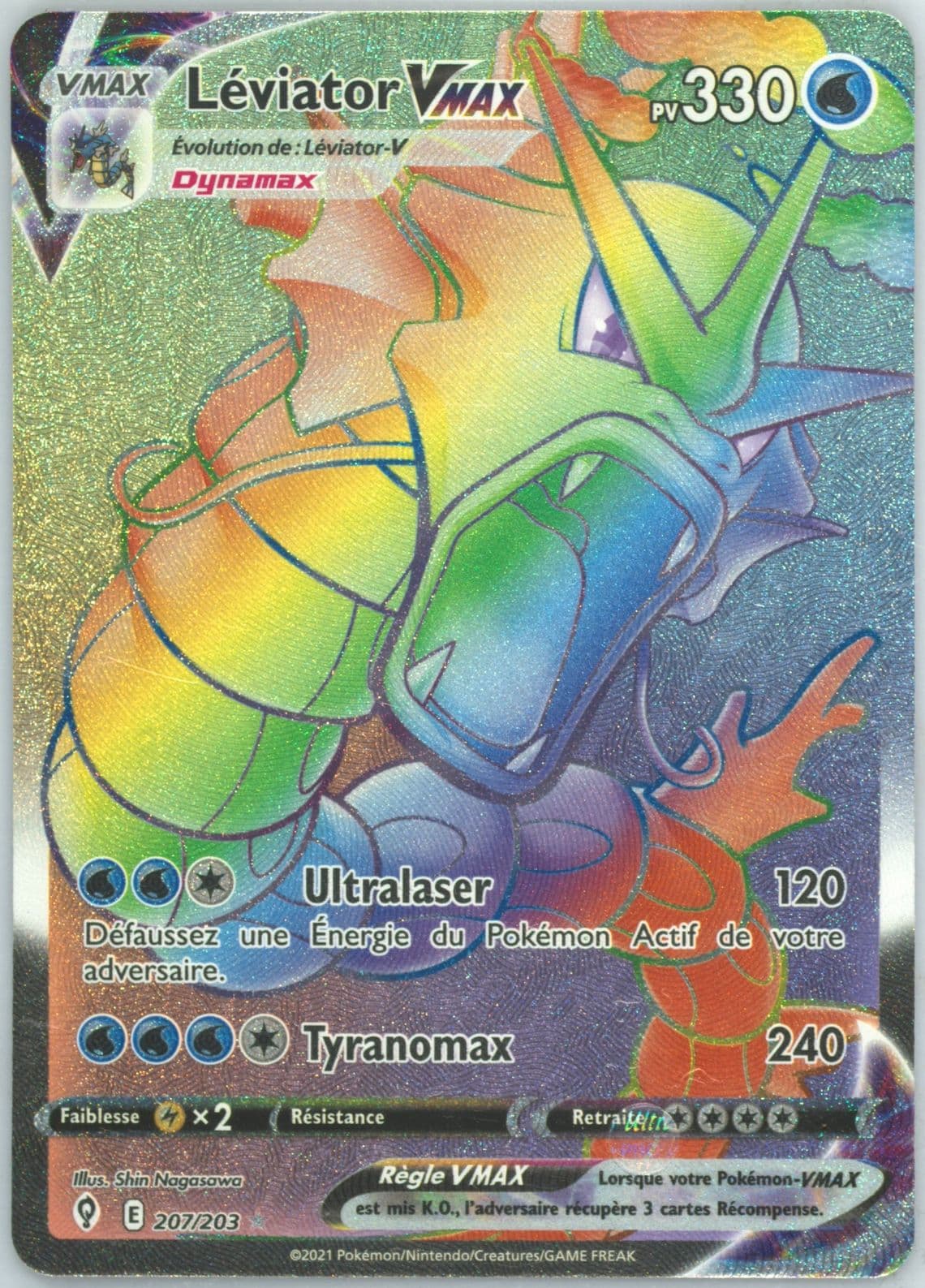 Full Art/Leviator Vmax French-Secret (207) 2021 Pokemon Sword & Shield Evolving Skies