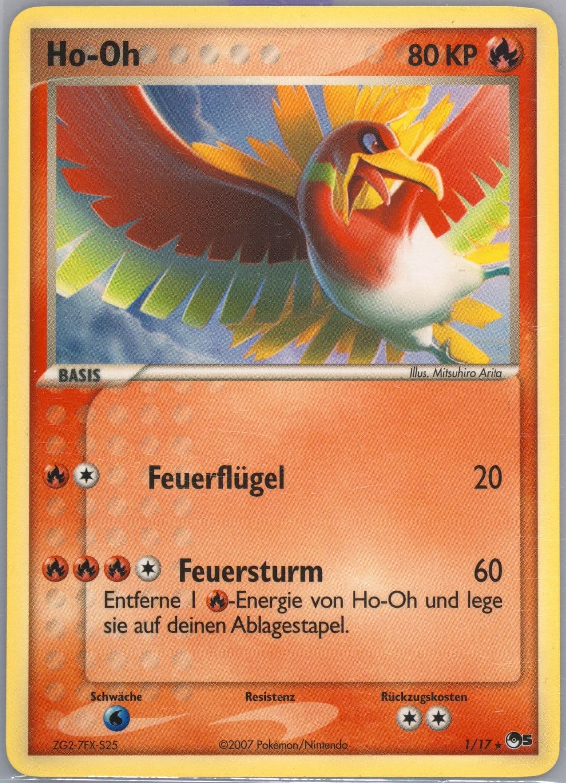 HO-Oh German (1) 2007 Pokemon Pop Series 5
