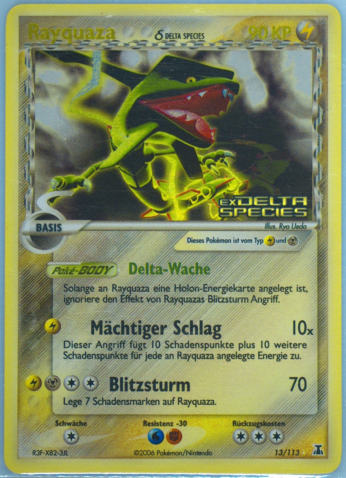 Rayquaza-Reverse Foil German (13) 2005 Pokemon EX Delta Species