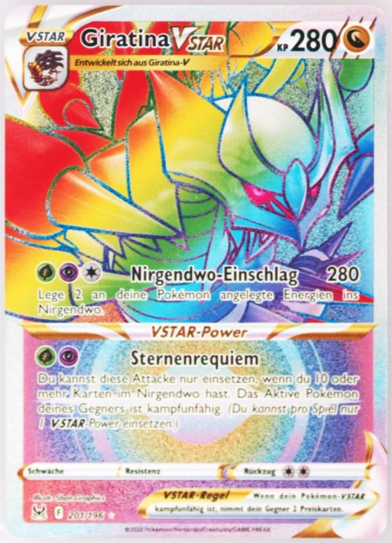 Full Art/Giratina Vstar German-Secret (201) 2022 Pokemon Sword & Shield Lost Origin