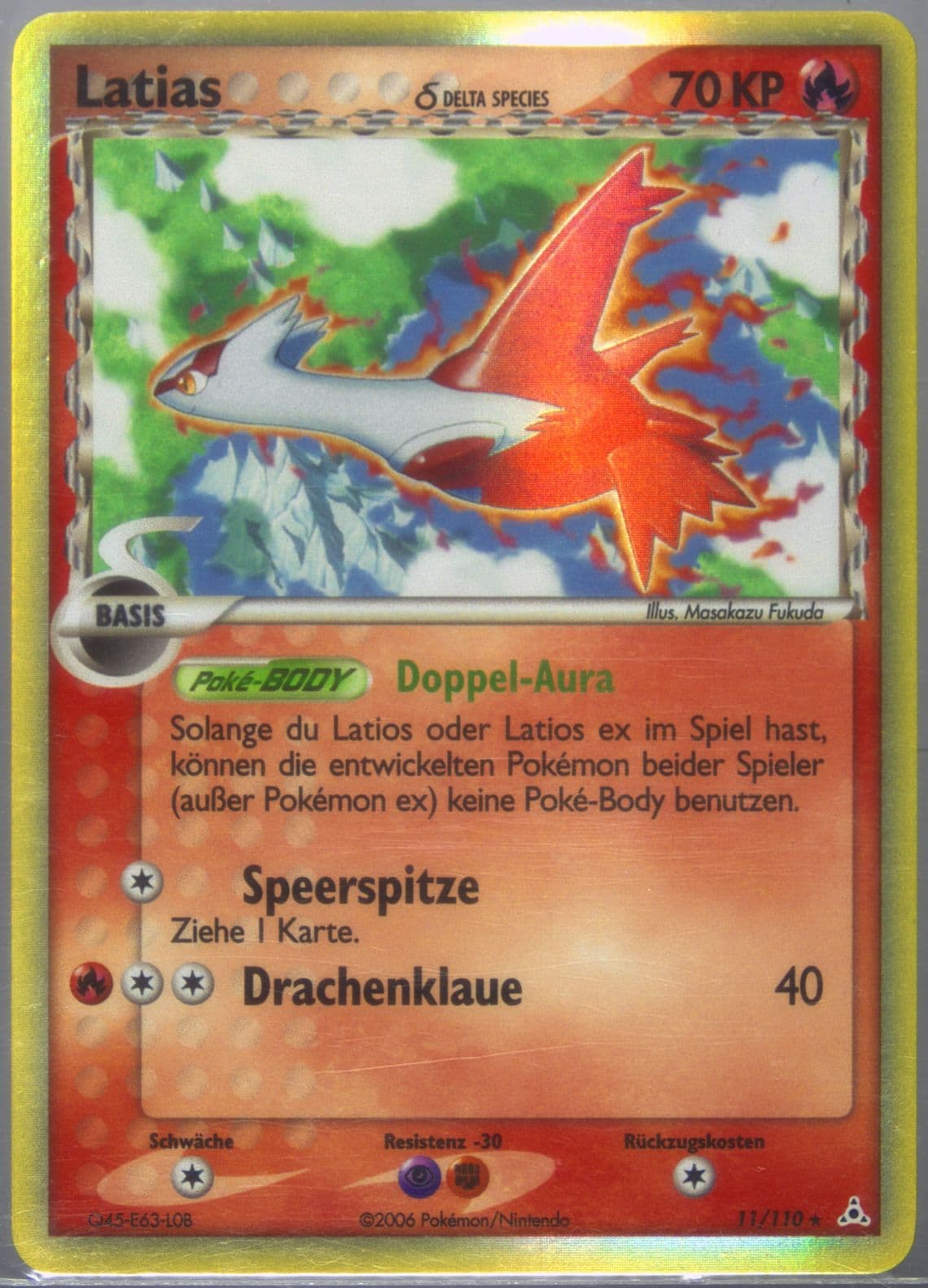 Latias-Holo German (11) 2006 Pokemon EX Holon Phantoms