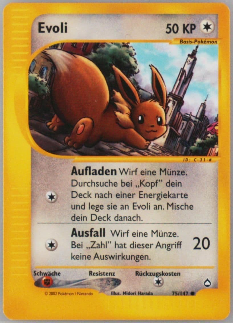 Evoli German (75) 2003 Pokemon Aquapolis