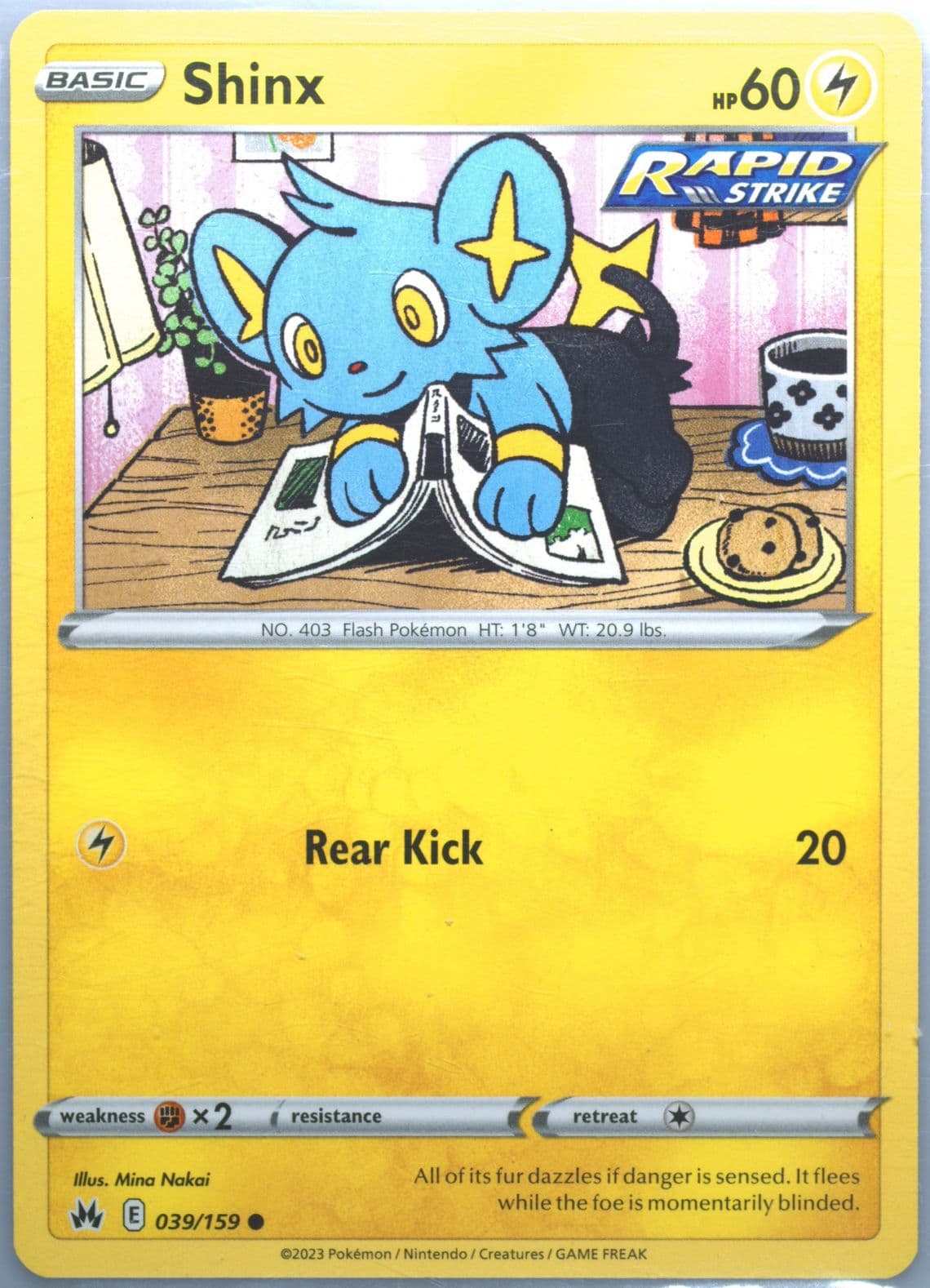 Shinx (039) 2023 Pokemon Sword and Shield Crown Zenith