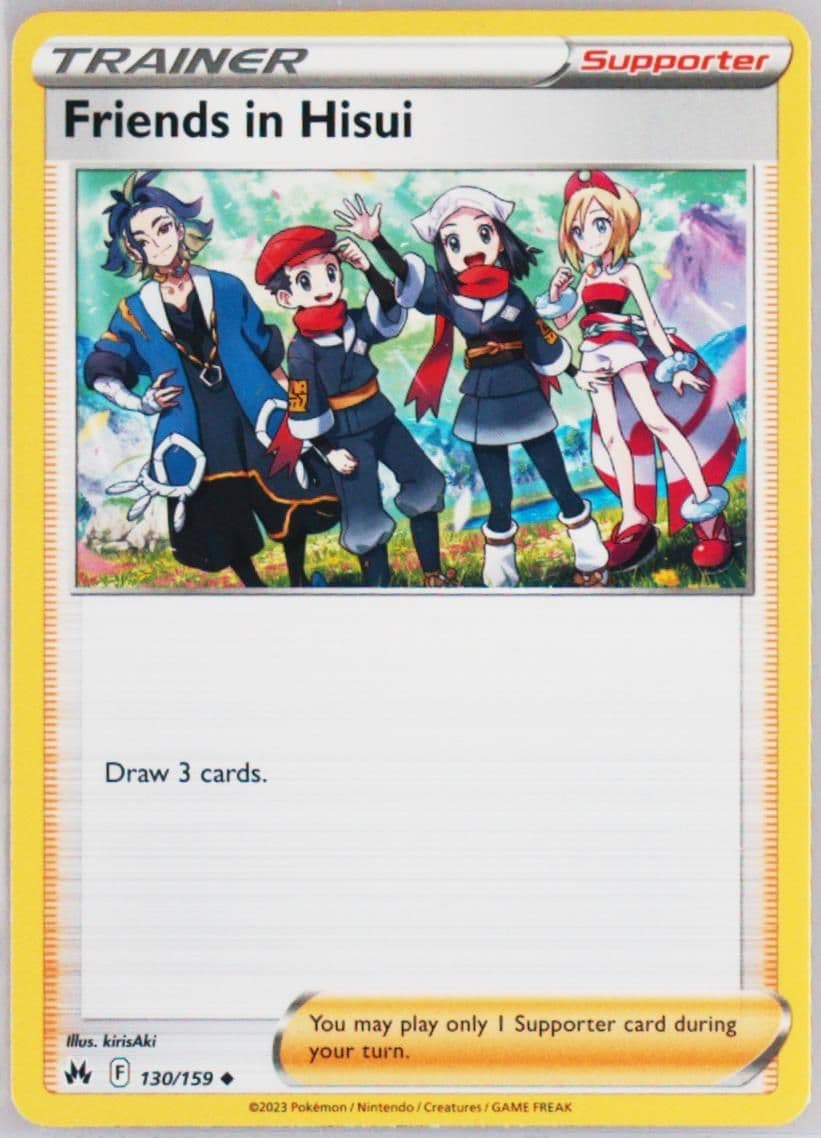 Friends in Hisui (130) 2023 Pokemon Sword and Shield Crown Zenith