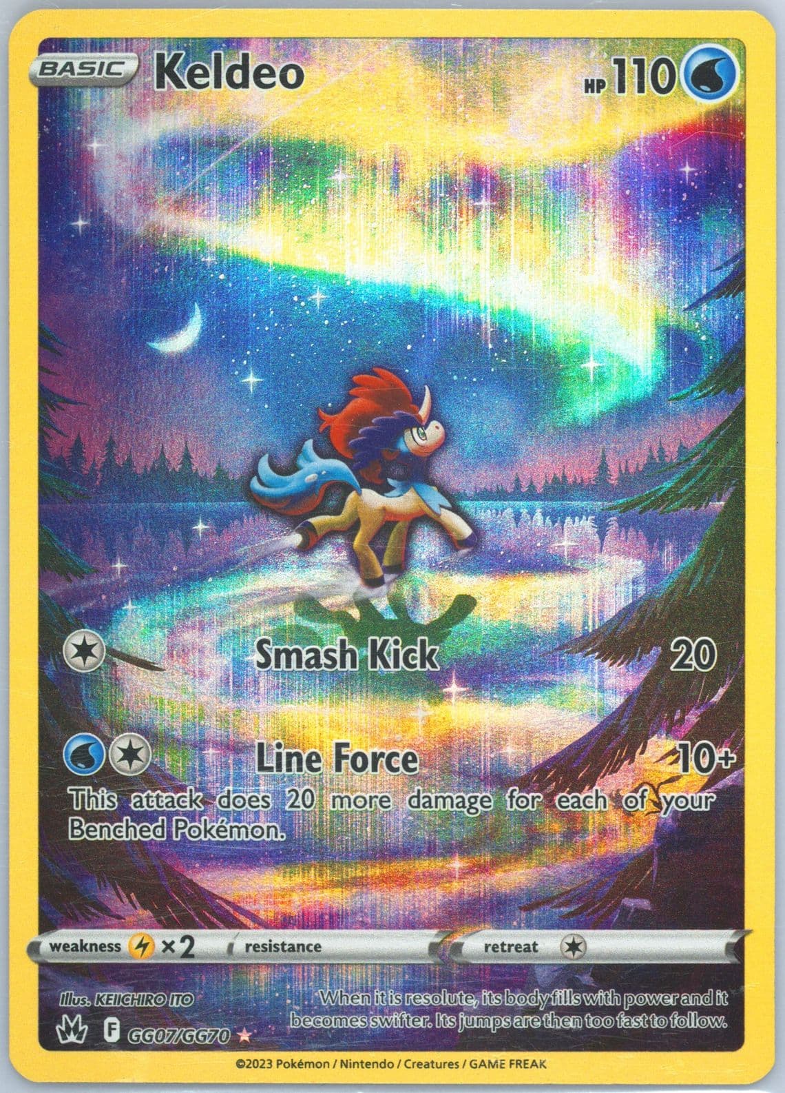 Full Art/Keldeo (GG07) 2023 Pokemon Sword and Shield Crown Zenith