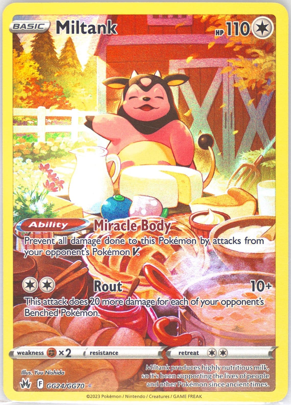 Full Art/Miltank (GG24) 2023 Pokemon Sword and Shield Crown Zenith