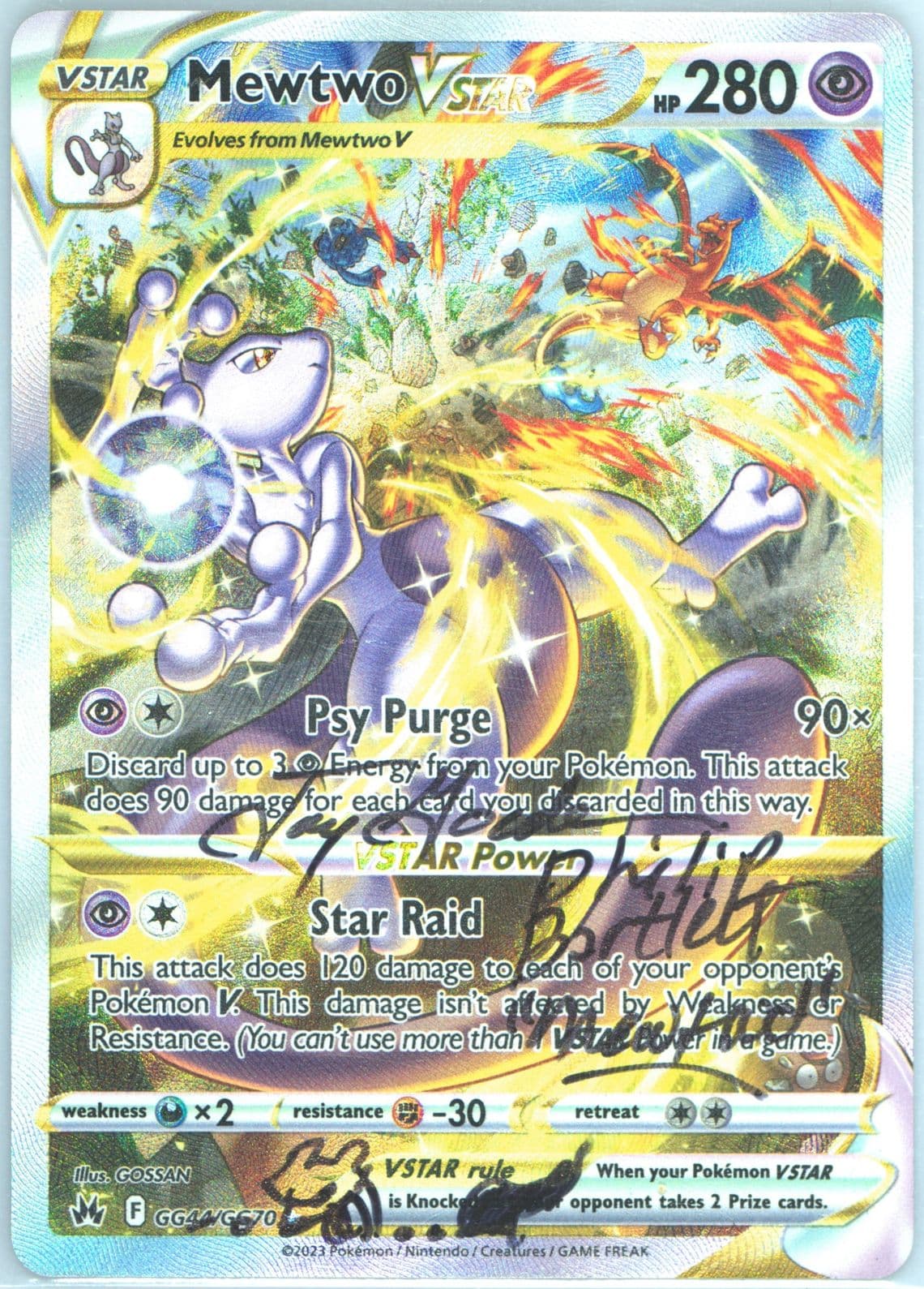 Full Art/Mewtwo Vstar (GG44) 2023 Pokemon Sword and Shield Crown Zenith