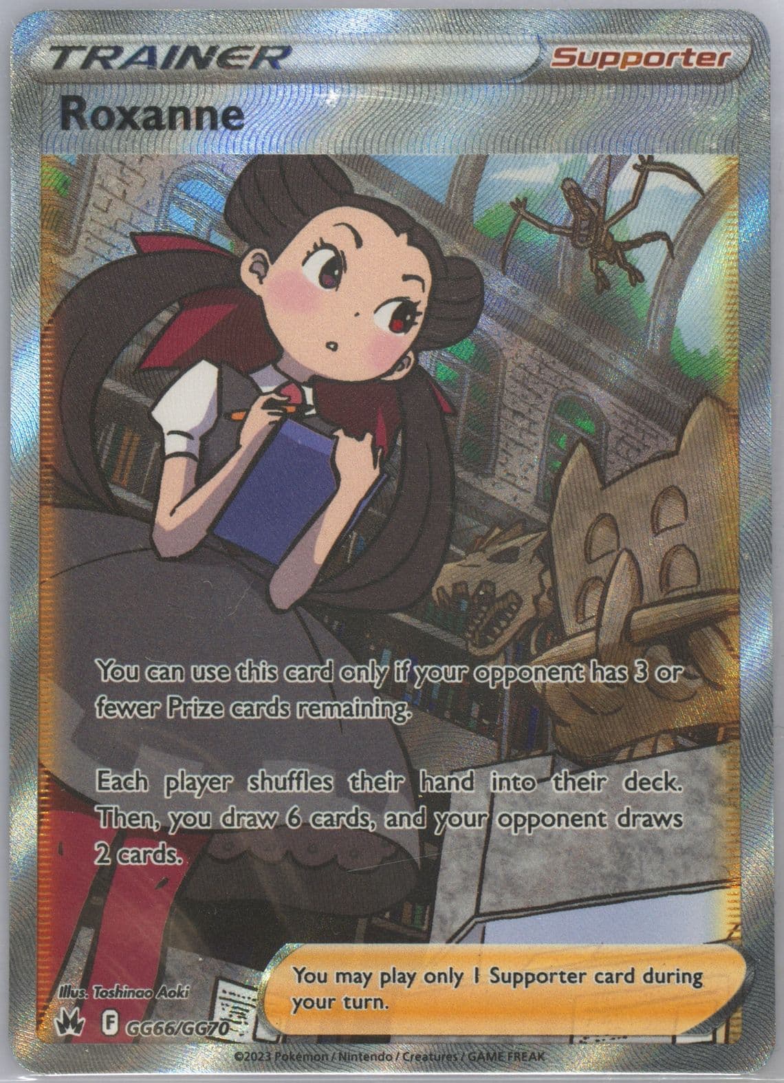 Full Art/Roxanne (GG66) 2023 Pokemon Sword and Shield Crown Zenith