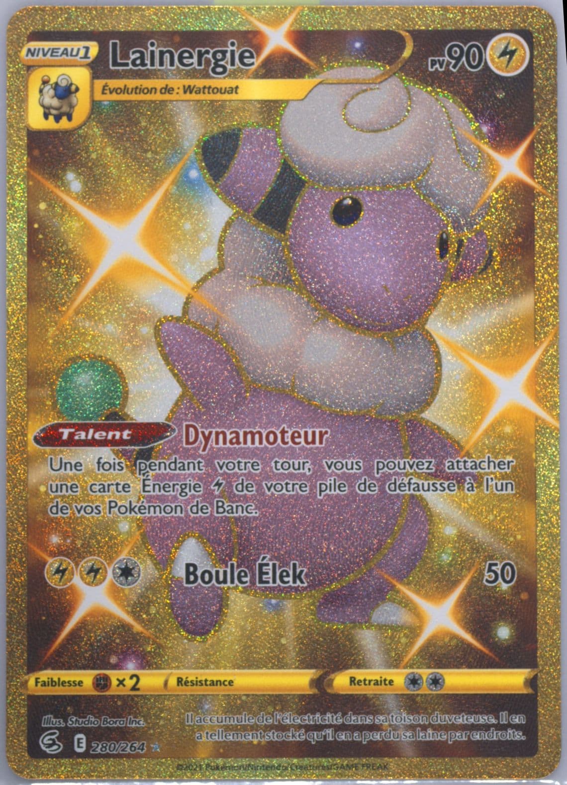 Full Art/Lainergie French-Secret (280) 2021 Pokemon Sword & Shield Fusion Strike