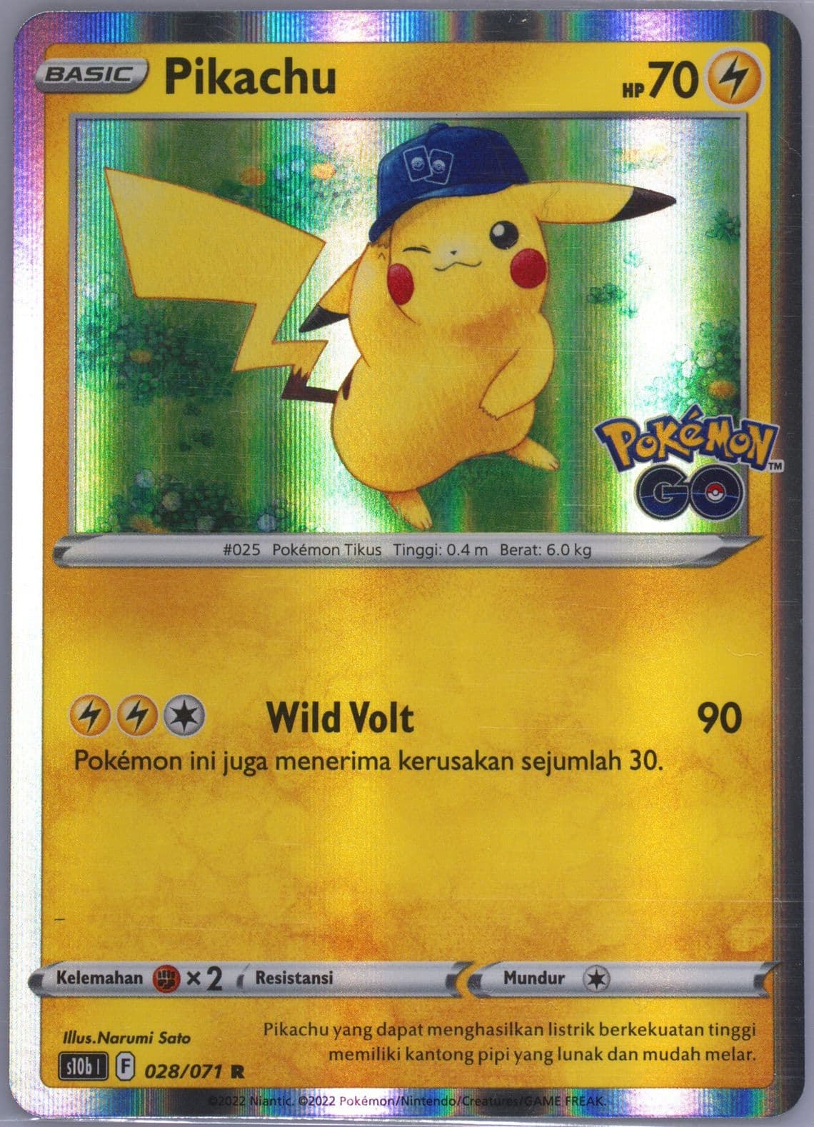 Pikachu (028) 2022 Pokemon Go Indonesian