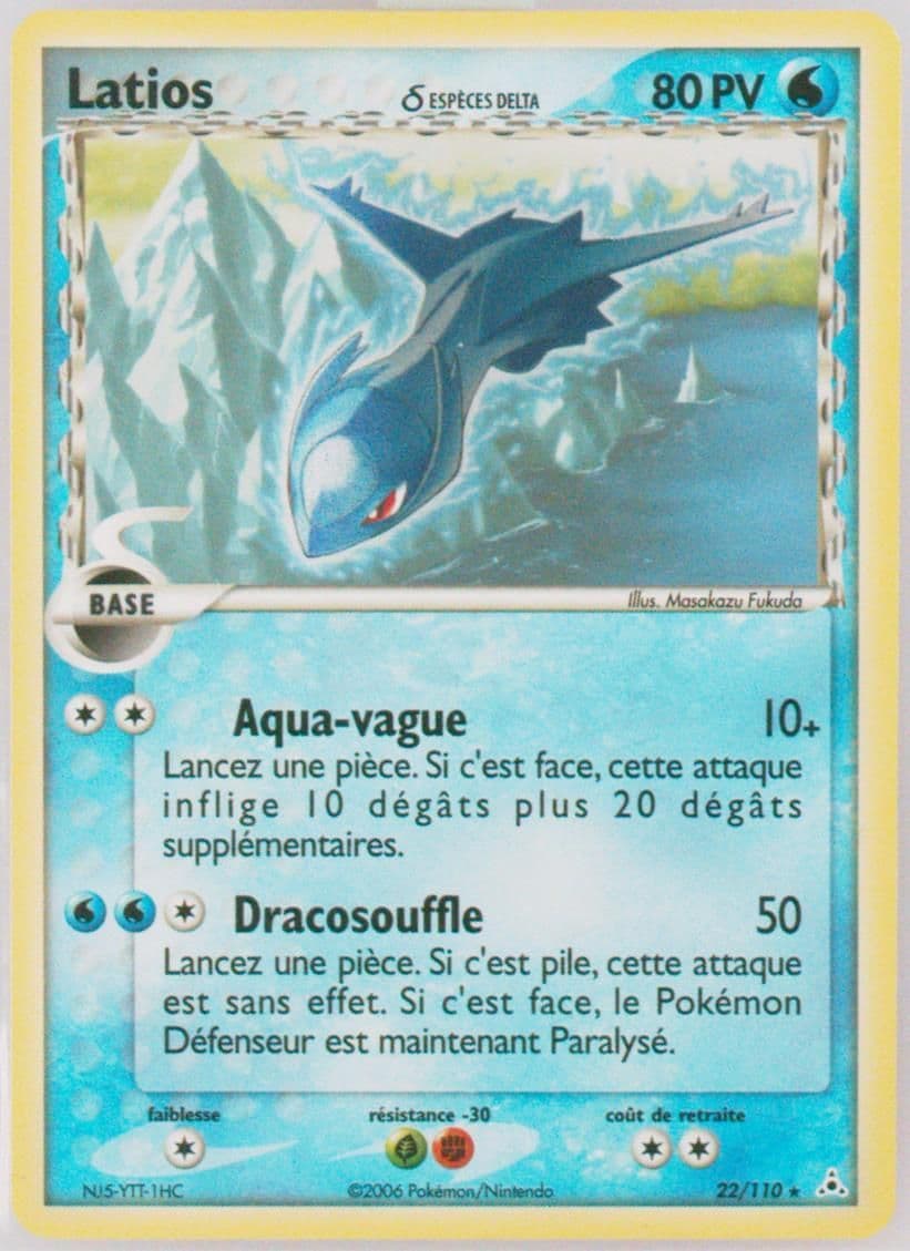 Latios-Holo Floodrush Theme Deck-French (22) 2006 Pokemon EX Holon Phantoms