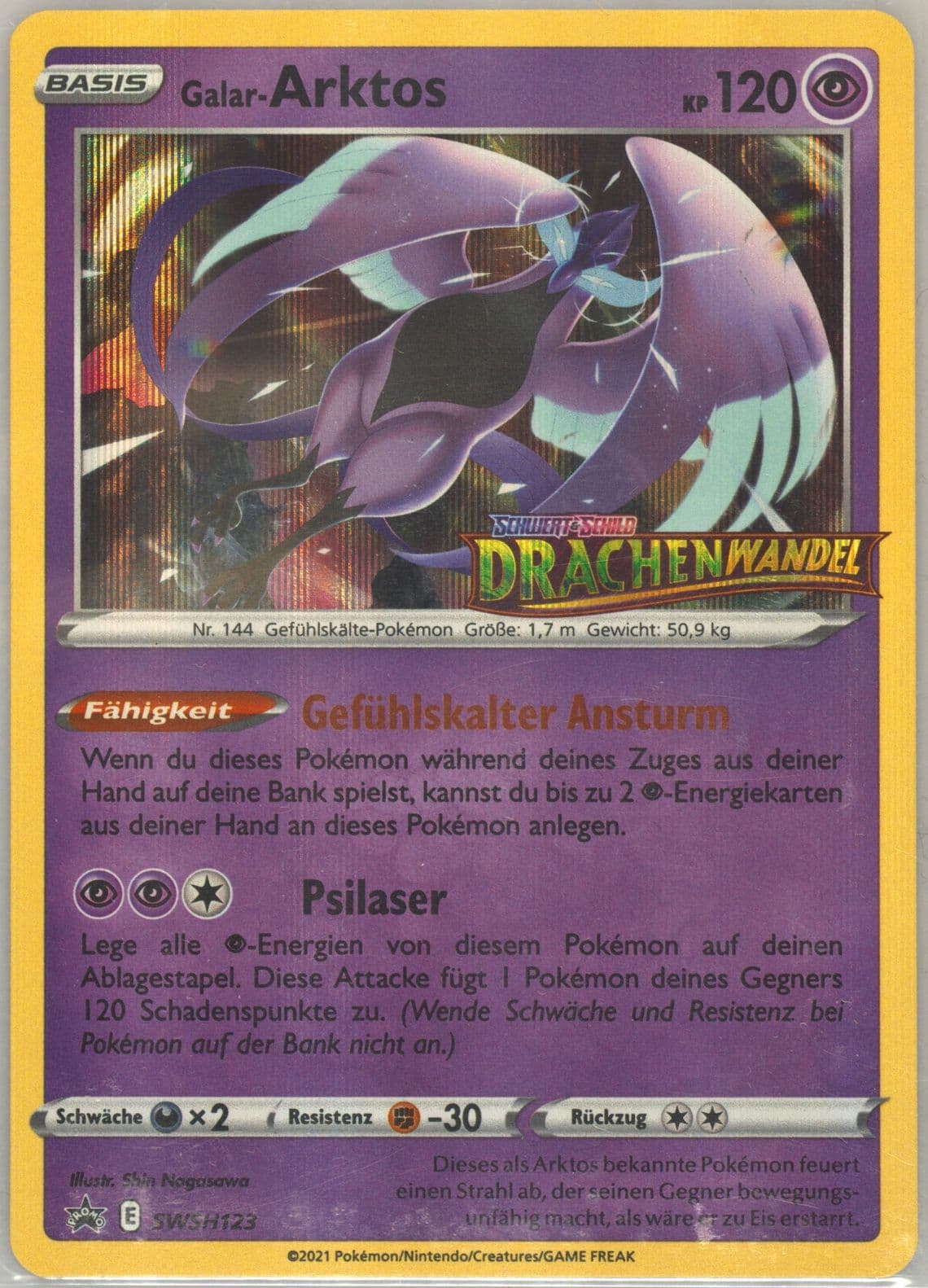 Galar-Arktos-Holo Prerelease-German (123) 2021 Pokemon Swsh Black Star Promo