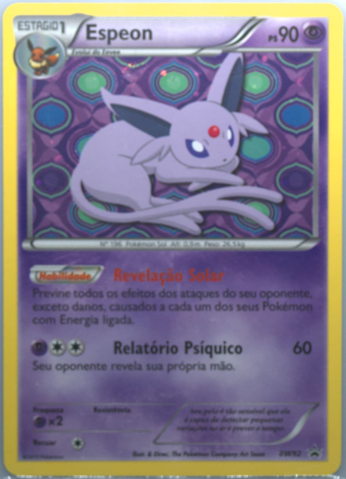 Espeon-Holo Sylveon Collection-Portuguese (BW92) 2014 Pokemon Black & White Promo