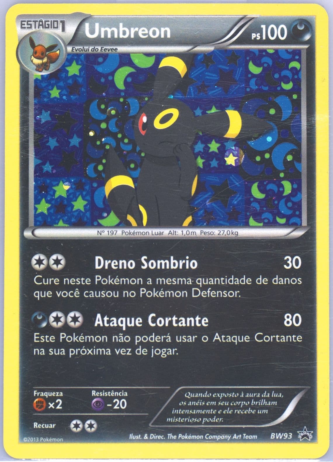 Umbreon-Holo Sylveon Collection-Portuguese (BW93) 2014 Pokemon Black & White Promo