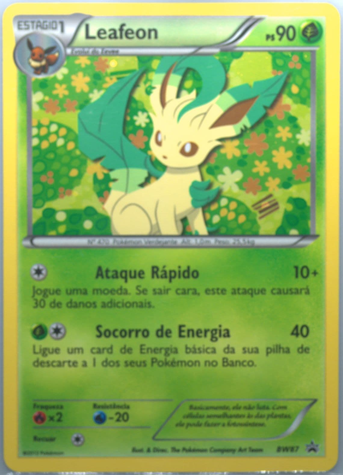 Leafeon-Holo Sylveon Collection-Portuguese (BW87) 2014 Pokemon Black & White Promo