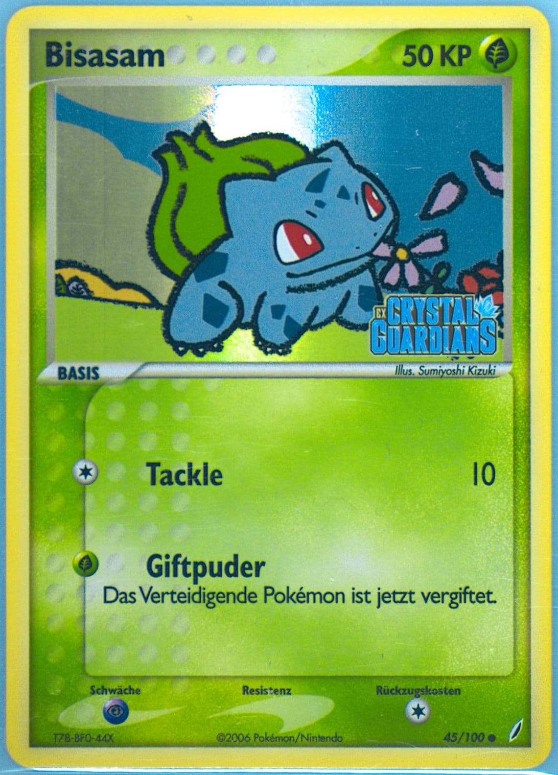 Bisasam-Reverse Foil German (45) 2006 Pokemon EX Crystal Guardians
