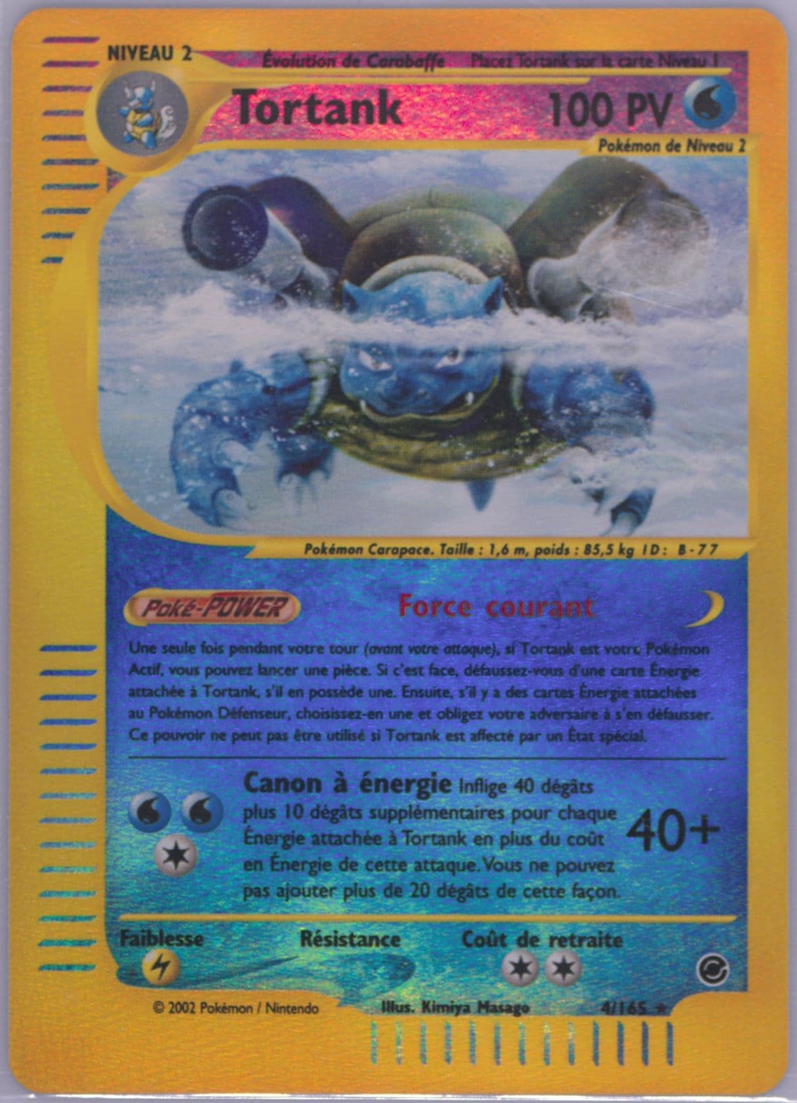 Tortank-Reverse Foil (4) 2003 Pokemon French Expedition