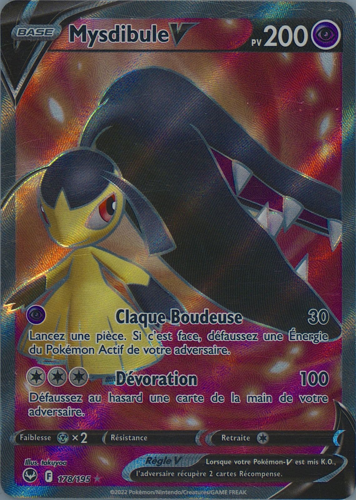 Full Art/Mysdibule V French (178) 2022 Pokemon Sword & Shield Silver Tempest