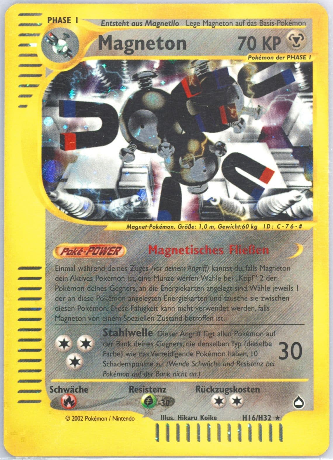 Magneton-Holo German (H16) 2003 Pokemon Aquapolis